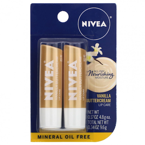 Nivea, Lip Care, крем с ванильным маслом, 2 упаковки по 4,8 г (0,17 унции) #1