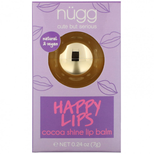 Nugg, Happy Lips, Cocoa Shine Lip Balm, 0.24 oz (7 g) #1