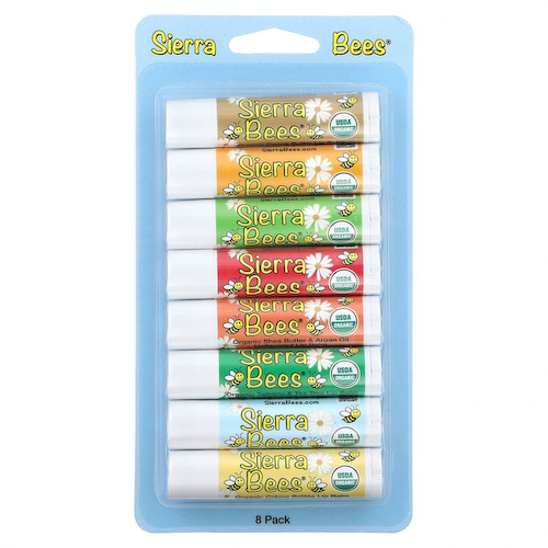 Sierra Bees, набор органических бальзамов для губ, 8 в упаковке, 4,25 г (15 унций) каждый #1
