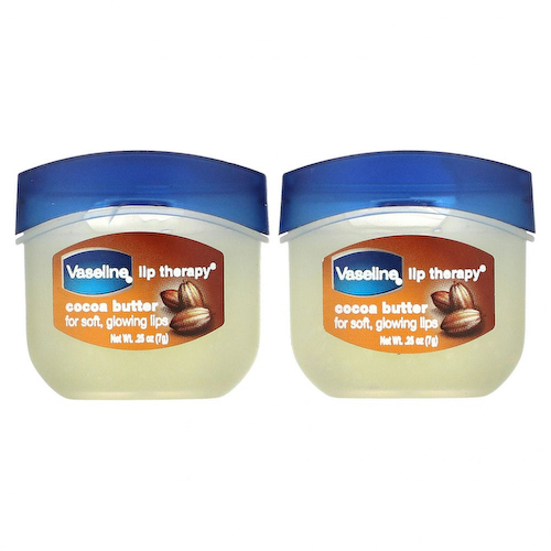 Vaseline, Lip Therapy, масло какао, 2 пакетика по 7 г (0,25 унции) #1