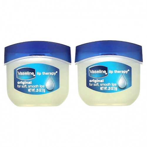 Vaseline, Lip Therapy, оригинальный бальзам для губ, 2 шт. В упаковке, 7 г (0,25 унции) #1