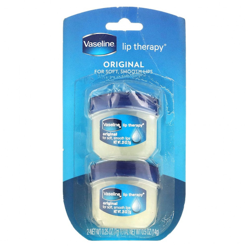 Vaseline, Lip Therapy, оригинальный бальзам для губ, 2 шт. В упаковке, 7 г (0,25 унции) #1