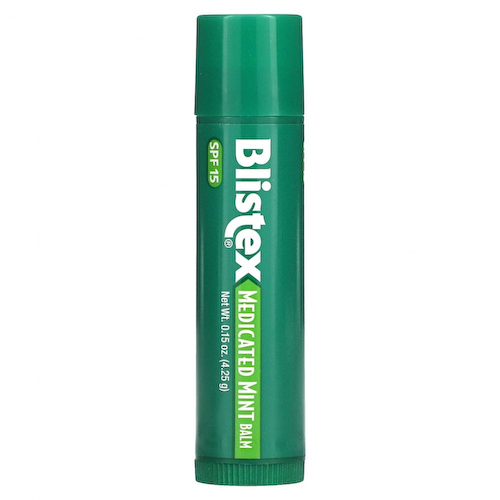 Blistex, заживляющий бальзам, защита губ с солнцезащитным фильтром, SPF 15, мята, 4,25 г (0,15 унции) #1