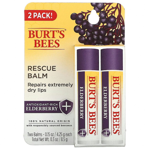 Burt's Bees, Бальзам Rescue, бузина, 2 шт. В упаковке, 4,25 г (0,15 унции) #1