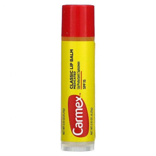 Carmex, классический бальзам для губ, лечебный, SPF 15, 4,25 г (15 унций) #1