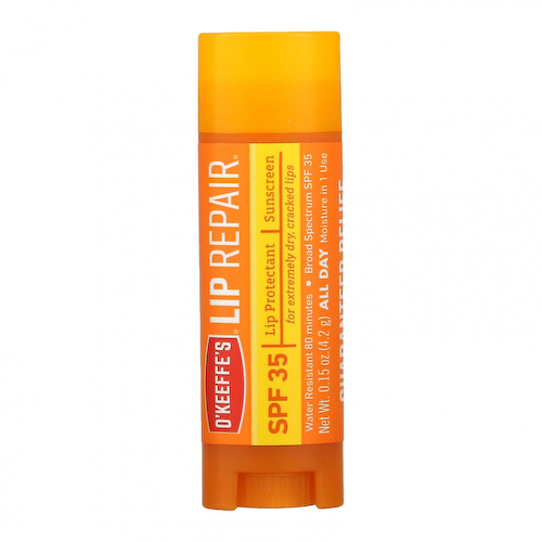 O'Keeffe's, Lip Repair, успокаивающий алоэбуст, SPF 35, 4,2 г (0,15 унции) #1