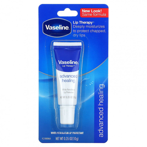 Vaseline, Lip Therapy, улучшенное заживление, средство для губ, 10 г (0,35 унции) #1