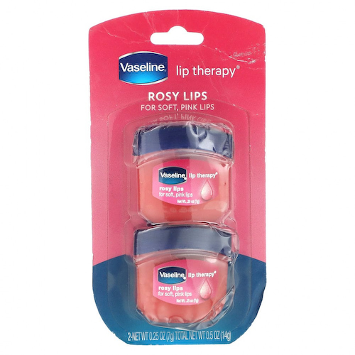 Vaseline, Lip Therapy, розовые губы, 2 упаковки по 7 г (0,25 унции) #1