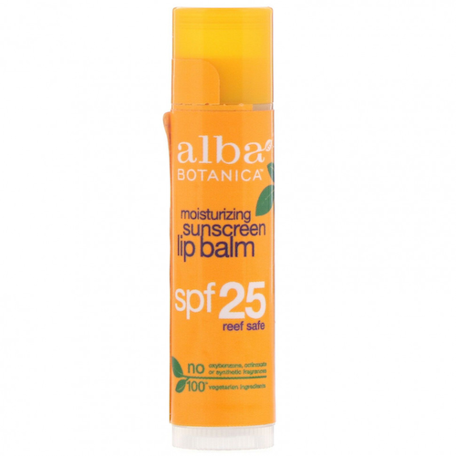Alba Botanica, Увлажняющий солнцезащитный бальзам для губ, SPF 25, 4,2 (0,15 унции) #1
