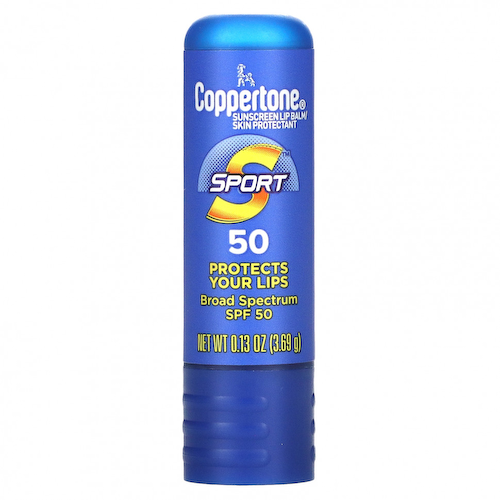 Coppertone, Sport, солнцезащитный бальзам для губ, SPF 50, 3,69 г (0,13 унции) #1