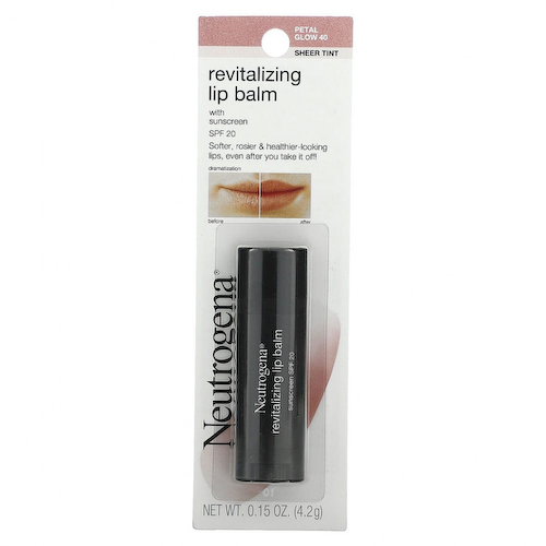 Neutrogena, Sheer Tint, восстанавливающий бальзам для губ, SPF 20, Petal Glow 40, 4,2 г (0,15 унции) #1