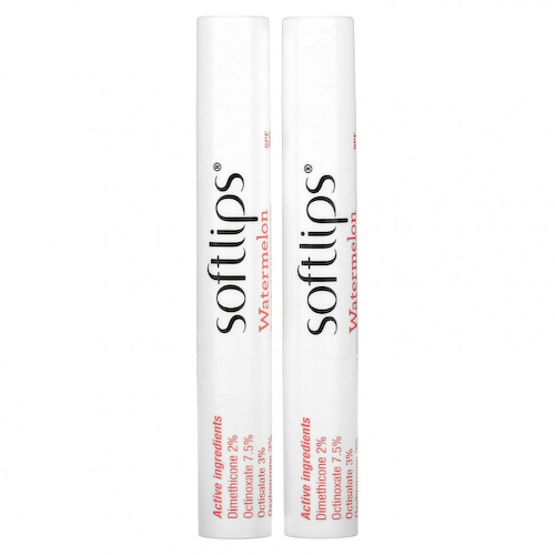 Softlips, Солнцезащитное средство для губ, SPF 20, арбуз, 2 пакетика по 2 г (0,07 унции) #1