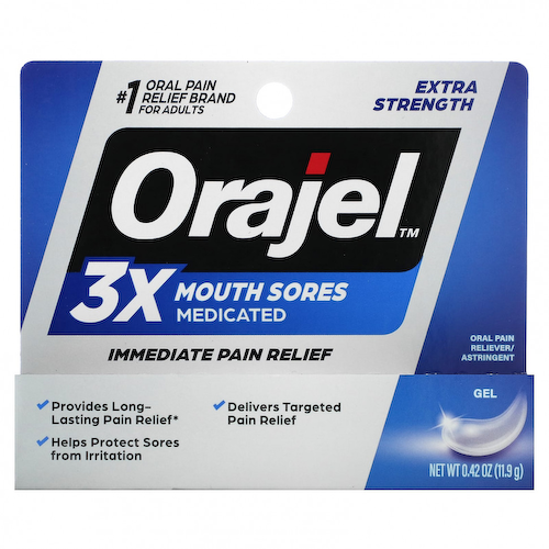 Orajel, 3X лечебный гель от язв во рту, повышенной силы, 11,9 г (0,42 унции) #1