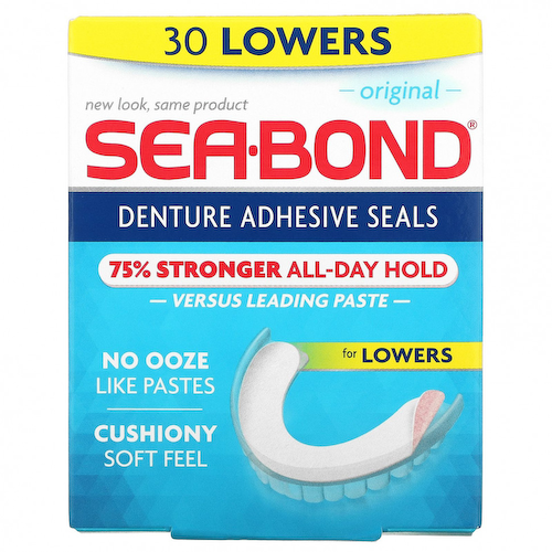 SeaBond, Адгезивные пломбы для зубных протезов, оригинальные, 30 шт. #1
