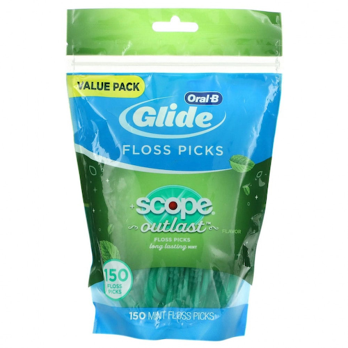 Oral-B, Glide, зубочистка, Scope Outlast, 150 зубочисток #1