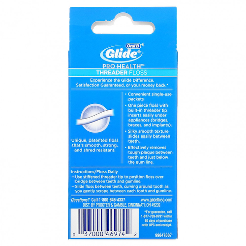 Oral-B, Pro-Health, ниточная нить, 30 одноразовых пакетиков #1