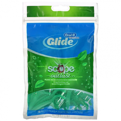 Oral-B, Scope Floss Picks, Outlast, 75 зубочисток #1