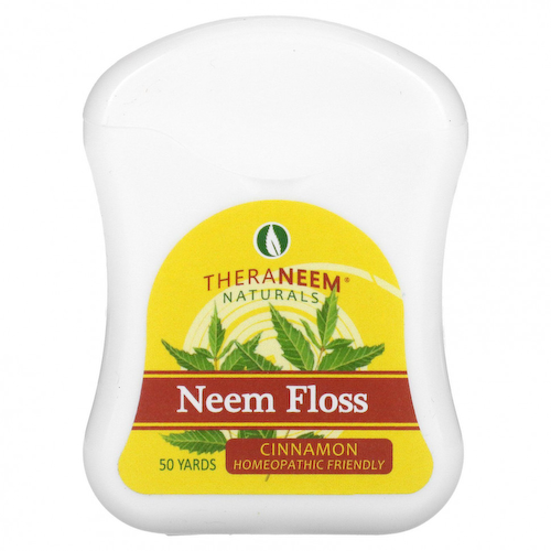 Organix South, TheraNeem Naturals, зубная нить из нима, корица, 50 ярдов #1