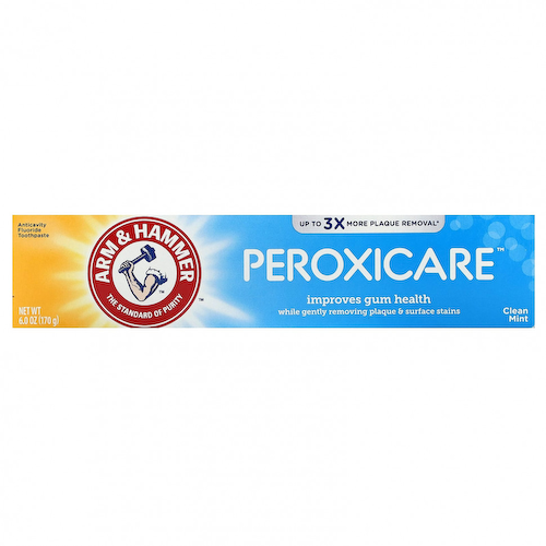 Arm & Hammer, PeroxiCare, зубная паста для здоровья десен, свежая мята, 170 г (6 унций) #1