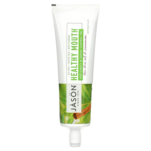 Jason Natural, Healthy Mouth, гель для защиты от кариеса и предупреждения появления зубного камня, масло чайного дерева и корица, 170 г (6 унций) #1