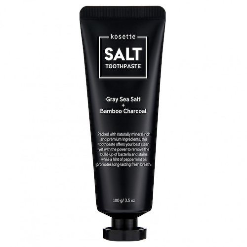 Kosette, Gray Sea Salt + Bamboo Charcoal Toothpaste, 3.5 oz (100 g) #1