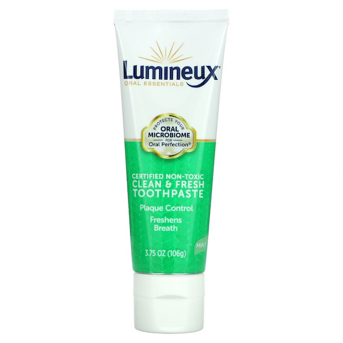 Lumineux Oral Essentials, Сертифицированная нетоксичная чистая и свежая зубная паста, мята, 106 г (3,75 унции) #1
