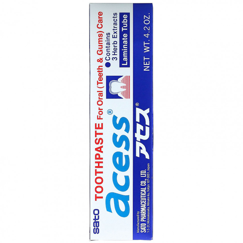 Sato, Acess, зубная паста для ухода за полостью рта, 125 г (4,2 унции) #1
