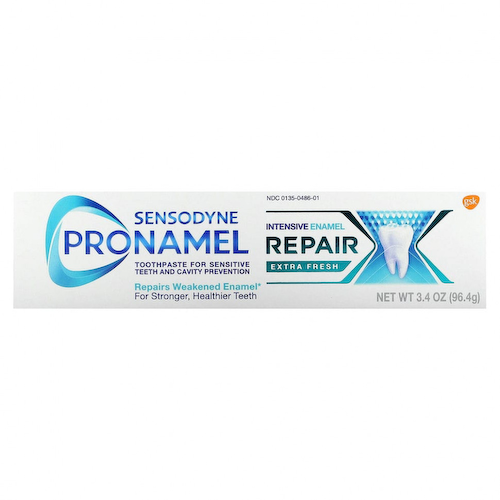 Sensodyne, ProNamel, Зубная паста для интенсивного восстановления эмали, очень свежая, 3,4 унции (96,4 г) #1