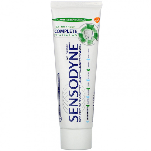 Sensodyne, Зубная паста для комплексной защиты с фтором, очень свежая, 96,4 г (3,4 унции) #1