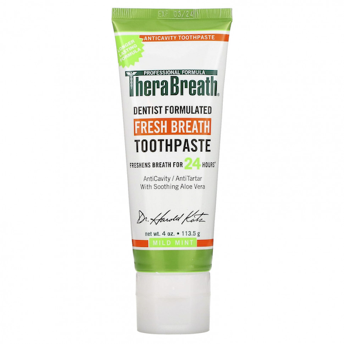 TheraBreath, Освежающая дыхание зубная паста, с мягким мятным вкусом, 4 унции (113,5 г) #1