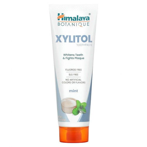 Himalaya, Зубная паста с ксилитолом, мята, 113 г (4 унции) #1