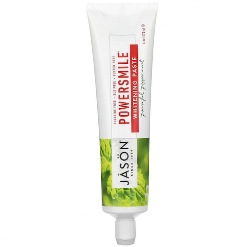 Jason Natural, PowerSmile, отбеливающая зубная паста, перечная мята, 170 г (6 унций) #1