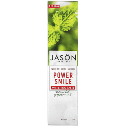 Jason Natural, PowerSmile, отбеливающая зубная паста, перечная мята, 170 г (6 унций) #1
