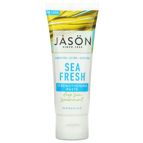 Jason Natural, Sea Fresh, укрепляющая зубная паста, со вкусом мяты, 85 г (3 унции) #1