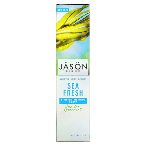 Jason Natural, Sea Fresh, укрепляющая зубная паста, вкус мяты, 170 г (6 унций) #1
