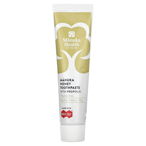 Manuka Health, Зубная паста Manuka Honey без фторидов и прополиса, 75 г (2,64 унции) #1