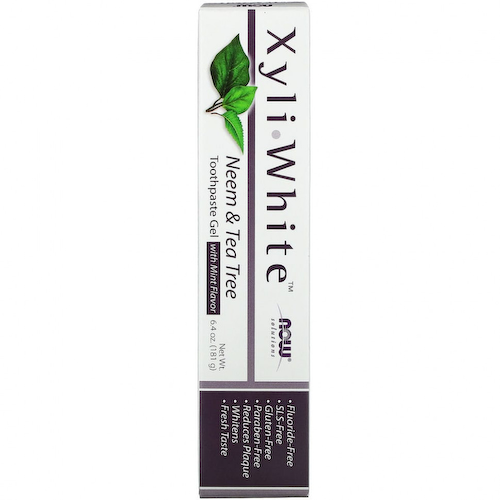 NOW Foods, Solutions, XyliWhite, зубная гель-паста, ним и чайное дерево, мята, 181 г (6,4 унции) #1