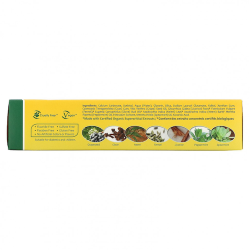 Organix South, TheraNeem Naturals, Neem Therap?, зубная паста с мятой, 120 г (4,23 унции) #1