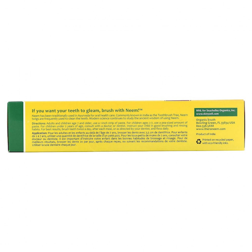 Organix South, TheraNeem Naturals, Neem Therap?, зубная паста с корицей и нимом, 120 г (4,23 унции) #1