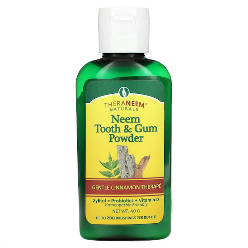 Organix South, Theraneem Naturals, порошок для зубов и десен с азадирахтой, нежный уход с гвоздикой, 40 г #1