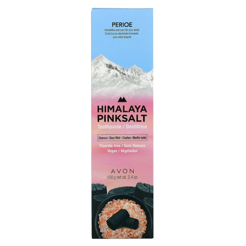 Perioe, Himalaya Pink Salt Toothpaste, Charcoal-Clean Mint, 3.4 oz (100 g) #1