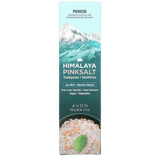 Perioe, Зубная паста с розовой солью Himalaya, ледяная мята, 3,4 унции (100 г) #1