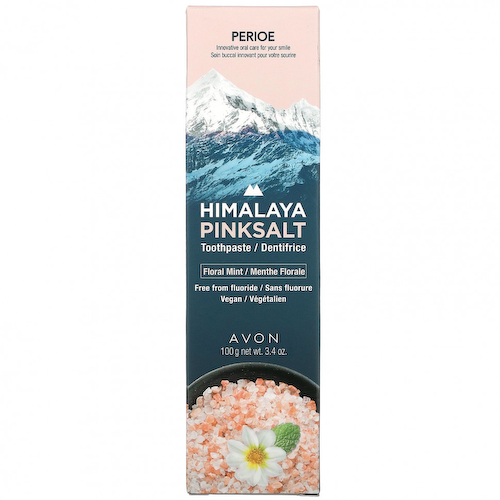 Perioe, Зубная паста с розовой солью Himalaya, цветочная мята, 100 г (3,4 унции) #1