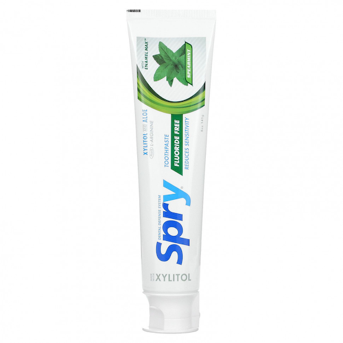 Xlear, Natural Spry, зубная паста против зубного налета, без фтора, мята, 141 г (5 унций) #1