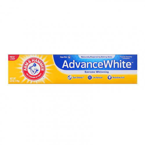 Arm & Hammer, Advance White, Baking Soda & Peroxide Toothpaste, Extreme Whitening with Stain Defense, 6.0 oz (170 g) #1