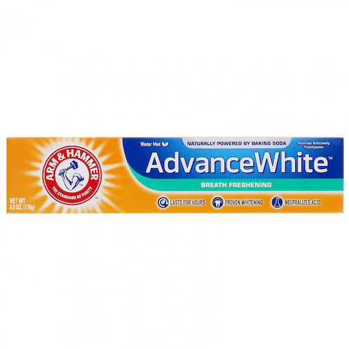 Arm & Hammer, AdvanceWhite, Зубная паста, освежающая дыхание, зимняя мята, 6,0 унций (170 г) #1