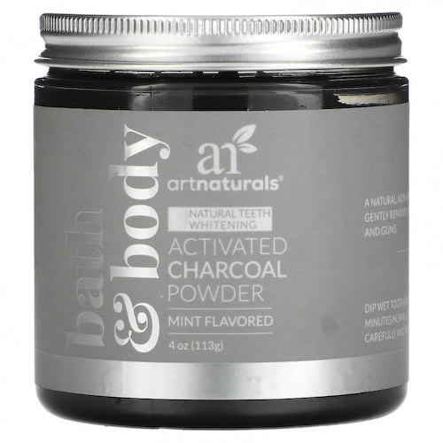 Artnaturals, Активированный уголь в виде порошка, Со вкусом мяты, 4 унц. (113 г) #1