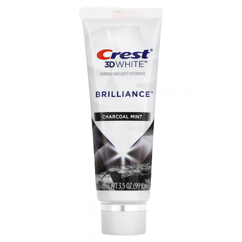 Crest, 3D White, Brilliance, фторидная зубная паста, древесный уголь и мята, 99 г (3,5 унции) #1