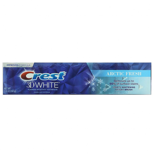 Crest, 3D White, зубная паста против кариеса с фтором, Arctic Fresh, 141 г (5 унций) #1