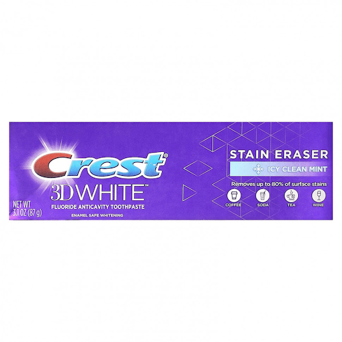 Crest, 3D White, зубная паста с фтором, очищающая от кариеса и мята, 87 г (3,1 унции) #1